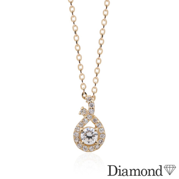 14K 델타로이스 다이아몬드 목걸이(0.1ct)